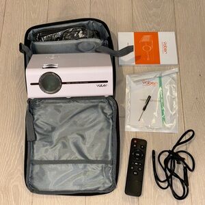Yaber White Projector with Accessories